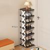 Folding Shoe Rack Storage Organizer Strong Load-bearing Simple Installation Collapsible Multi-Layer Shoes Shelf