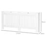 MDF Radiator Cover, 172 x 19 x 81 cm, Living Room, Bedroom, White