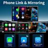 Imagebon 9" 4K Dashcam Wireless CarPlay & Android Auto Car DVR GPS Navigation Night Vision Dual Lens WiFi AUX FM