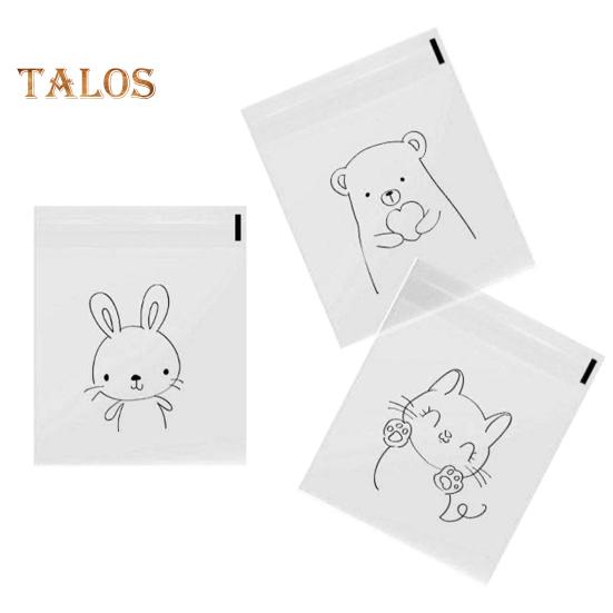 100 шт. сумки для конфет, экологически чистые многофункциональные пищевые утилиты, милые животные, домашние сумки для булочек с ананасом, кухонные принадлежности