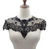2 Pcs Embroidered Collar Lace Trim Applique Women Hollow Out Neckline for DIY Sewing Supplies