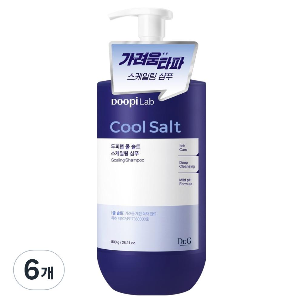 Dr.G Scalp Lab Cool Salt Scaling Functional Shampoo 800g 6 pcs