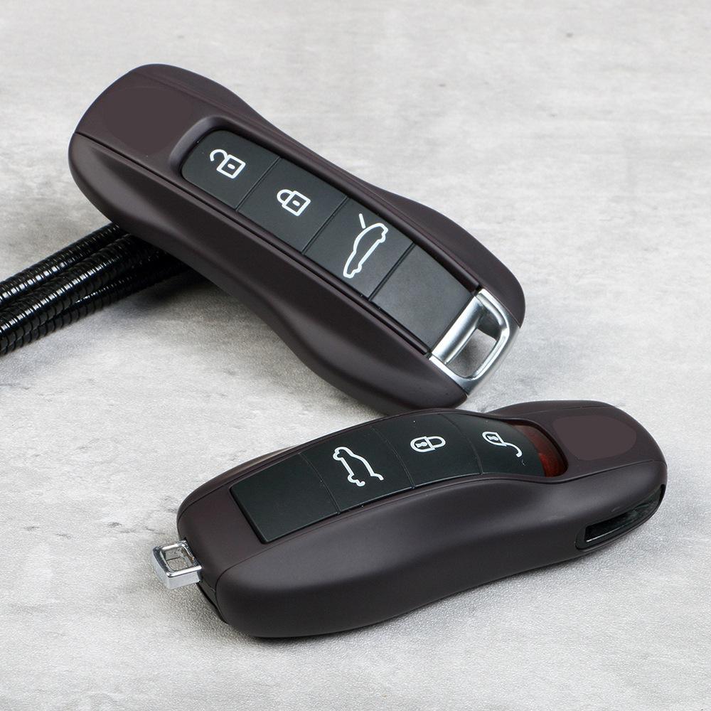 For Porsche Key Case Cayenne Macan Paramela 718 911 Raspberry Purple Key Replacement Case