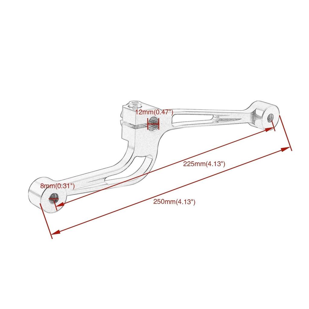 AWLN Motorcycle Mid Control Heel Toe Shifter with Pegs for Harley Sportster Iron 883