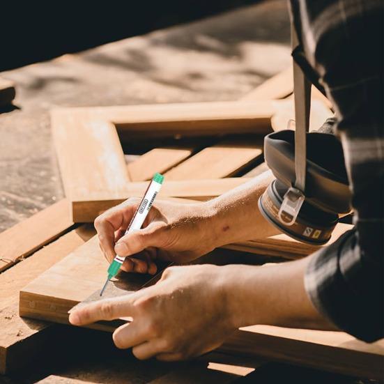 4 Pcs Long Head Deep Hole Marker Pens 20mm Long Nose Marker Quick Dry Waterproof Colorful Carpenter Pen for Construction Bathroom Woodworking