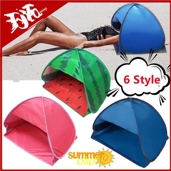 Large Portable Sun Shelter Outdoor Beach Headrest Tent Mini Sunbathing Head Tent Picnic Instant PopUp Canopy Windproof Sun Shade Tents