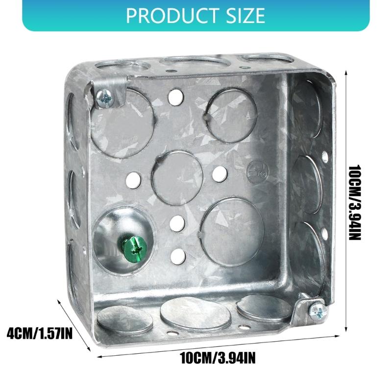 Double Gang Metal Junction Box Heavy Type Steel US Standard Corrosions Resistant for Electrical Outlets and Switches
