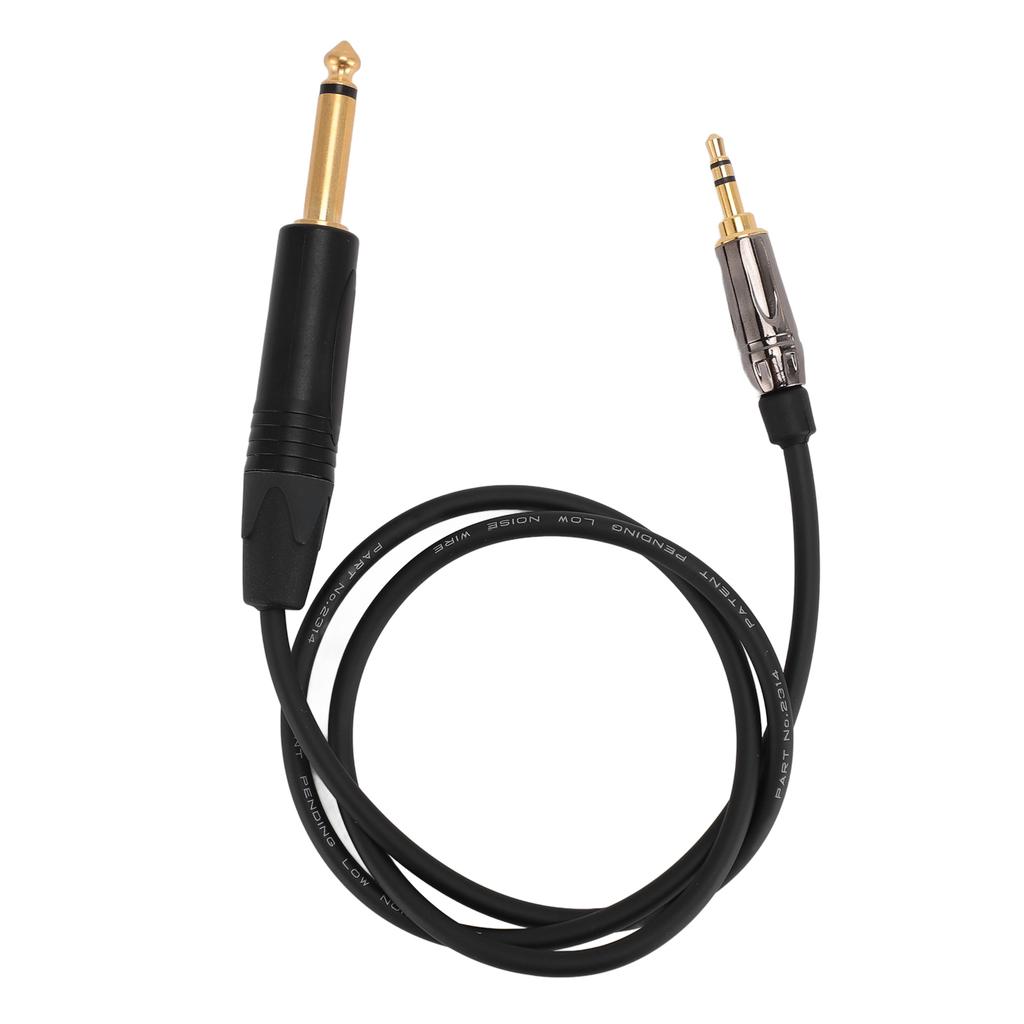 Guitar Cable 3.5mm To 6.35mm High Tensile Strength Guitar Instrument Cord for Sennheiser Wireless