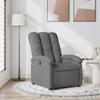 VidaXL Recliner, Relaxation Chair with Backrest, Seat with Footrest, Living Room TV Armchair, Modern, Grey 371728