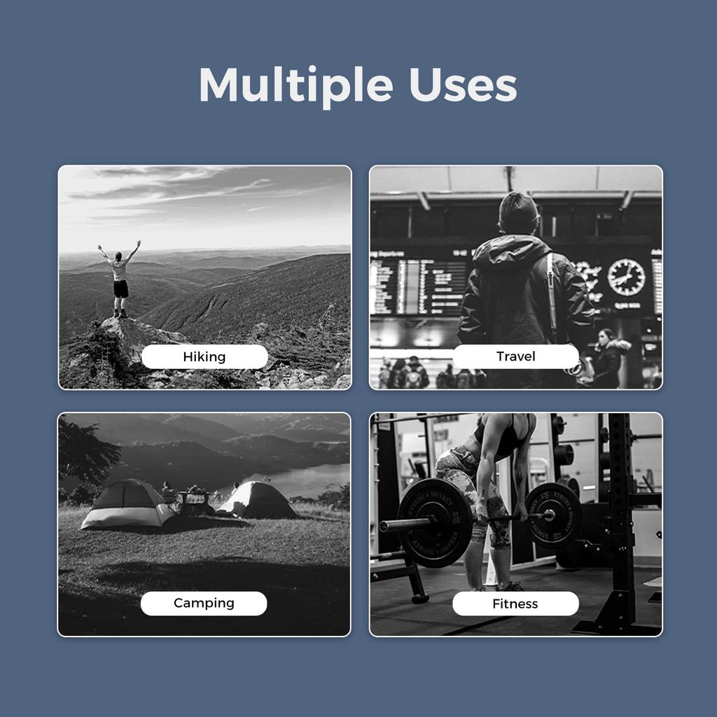 [pack All] Lightweight Backpack, Foldable, Water-repellent, Hiking Daypack, 18L, Compact, Outdoor, Travel, Convenient Item (black)