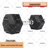 Yuanfeng Jielong Rubber-Coated Hex Dumbbell