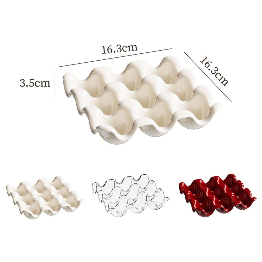 Divided Compartments Egg Organizer PET Eggs Fresh Storage Box Kitchen Countertop