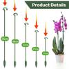 10 шт. Опорный шест в форме, кронштейн для цветочной стойки, фиксирующая опора против полегания и рама для защиты листьев для горшечных растений и цветов, устойчивая и долговечная