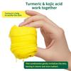 Natural Turmeric Kojic Acid Cleansing Pads Anti  Dark Spot Brightening For Sensitive Skin 100 Pads