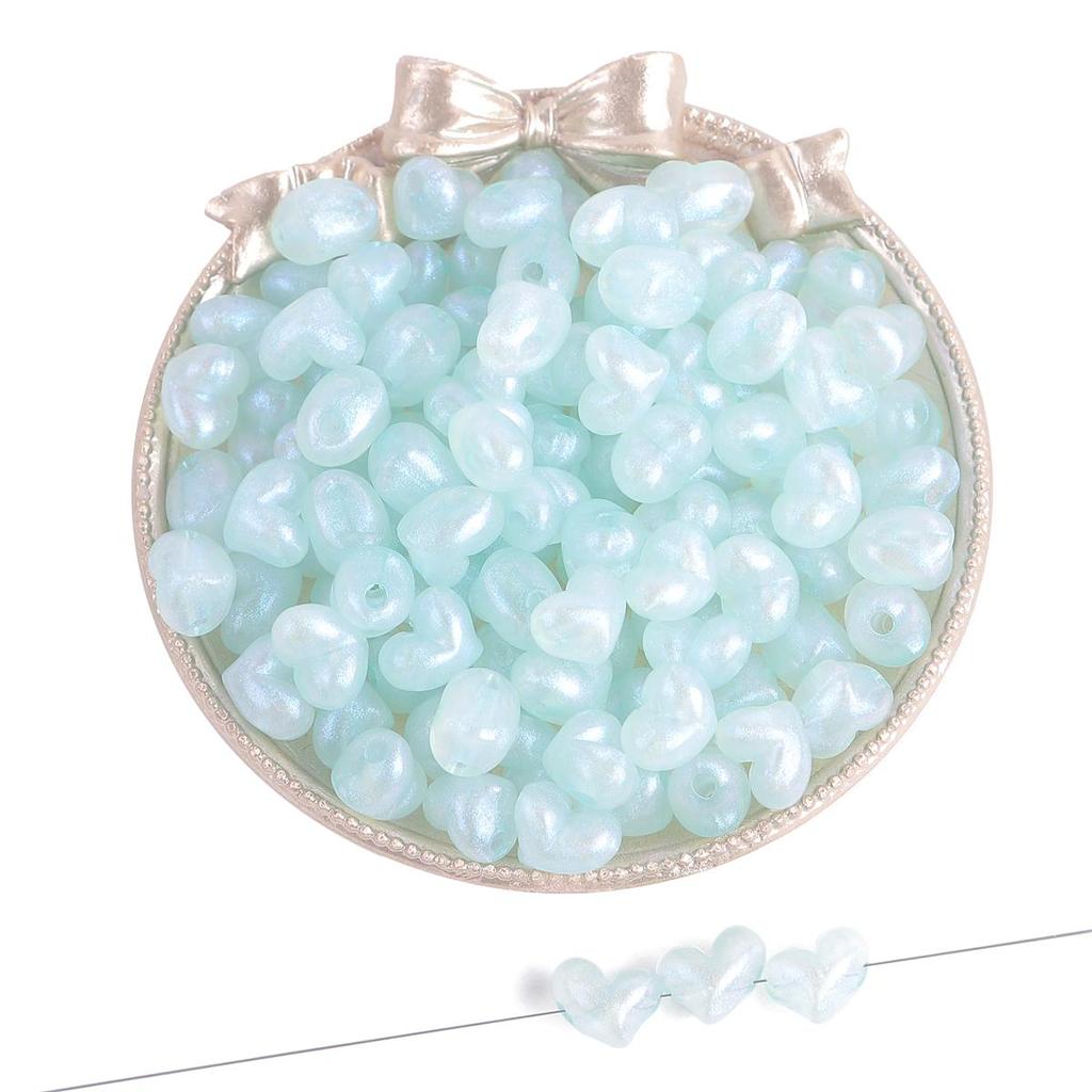 35-50 шт./пакет, 11 мм, пластиковые акриловые бусины в виде звезды и сердца для ожерелья, браслета, бусины для изготовления ювелирных изделий своими руками