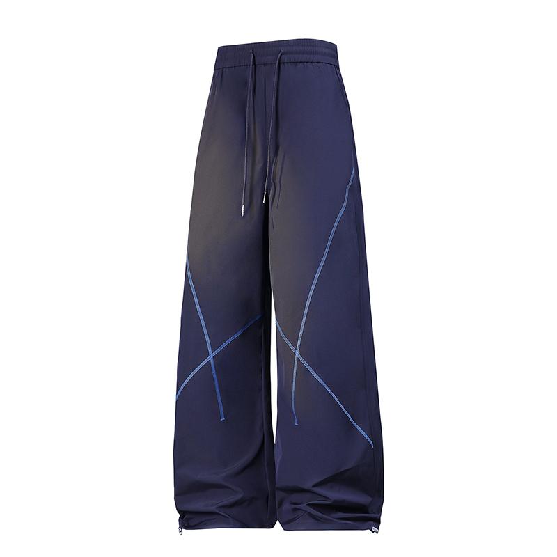 Women's Pants, American Straight Leg Work Pants, Loose Paratrooper Pants, Hong Kong Style Functional Casual Pants