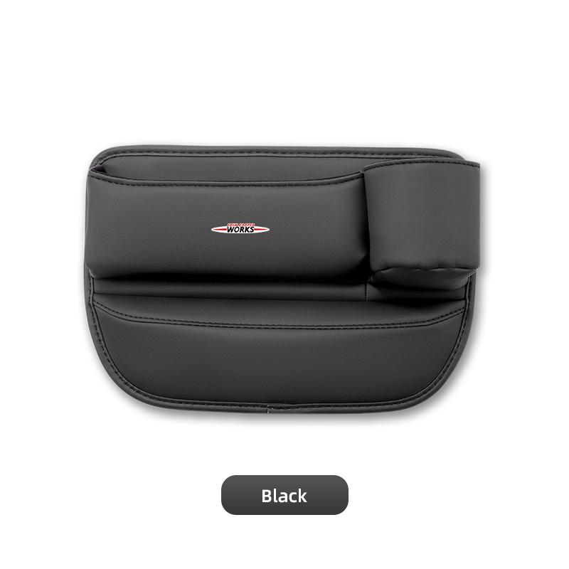Leather Car Seat Gap Organizer Storage Box Cup Holder Auto Interiors For Mini Cooper One JCW F54 F55 F56 F57 F60 R50 R52 R53 R55 w4