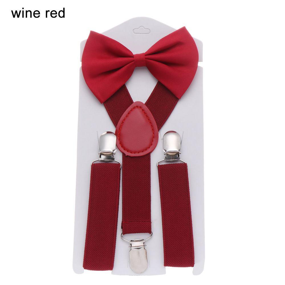 Модные детские свадебные платья подтяжки для детей мальчиков девочек с бабочкой регулируемые ремни аксессуары