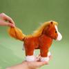 Fluffy Fine Horse Plush Toy PP Cotton Long Hair Horse Stuffed Doll  New Year
