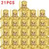 21pcs MOC  Figures Army Armored Guard Archer Warrior Soldiers Building Blocks Knights Shield Weapon Bricks Toys