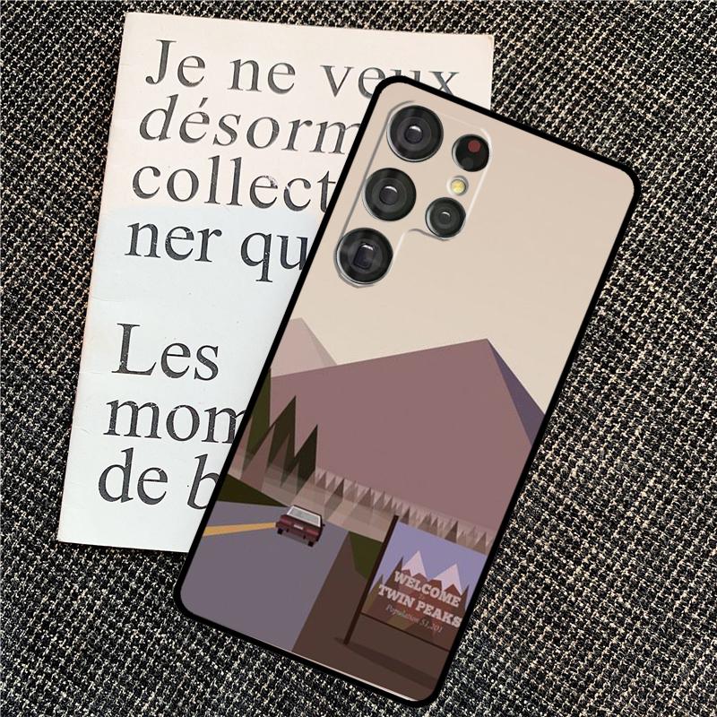 Чехол Welcome To Twin Peaks для Samsung Galaxy S24 Ultra S22 S23 Plus S20 S21 FE S8 S9 S10 Note 10 20 Ultra