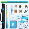 Детский ультралегкий мини-набор для ловли нахлыстом: 28-тональный Жесткий, Ультра-Короткий Родительско-Детский Издание
