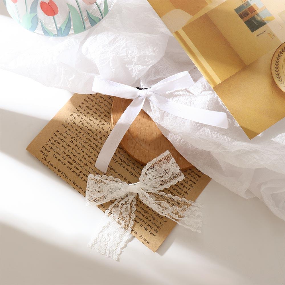 Girls Female Lolita Korean Lace Balletcore Barrettes Bow Hairpin Female Hair Clips Hair Accessories