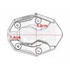 Motorcycle Accessories For YAMAHA N-MAX155 N MAX XMAX 250 125 300 NMAX V2 Stand Enlarge Plate Support Side Kickstand Extension