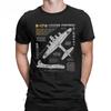 Мужская футболка B-17 Летающая крепость Хлопковые футболки Истребитель Война Пилот Самолет Самолет Футболка Большого размера