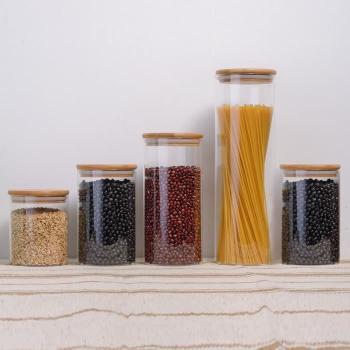 Food Storage Containers Conservation In Borosilicate Glass with Airtight Lid (Pack of 5)