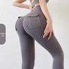 2022 Winter High Waist Nude Yoga Leggings with Pockets - Women's Hip-Lifting Sports Tights