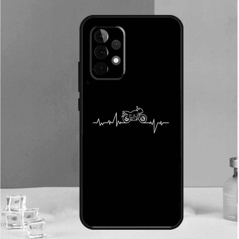 Motorcycle Heartbeat For Samsung Galaxy A13 A33 A53 A36 A26 A05 A06 A16 A54 A34 A14 A32 A52 A55 A35 A15 A56 Case