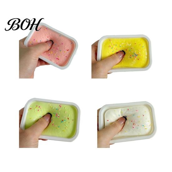 Squeeze Stress Ball Ice Cream Cake Toy, Slow Rising Relief Toy Simulation Dessert Food Pinch for Anxiety Relieving Office Reducer