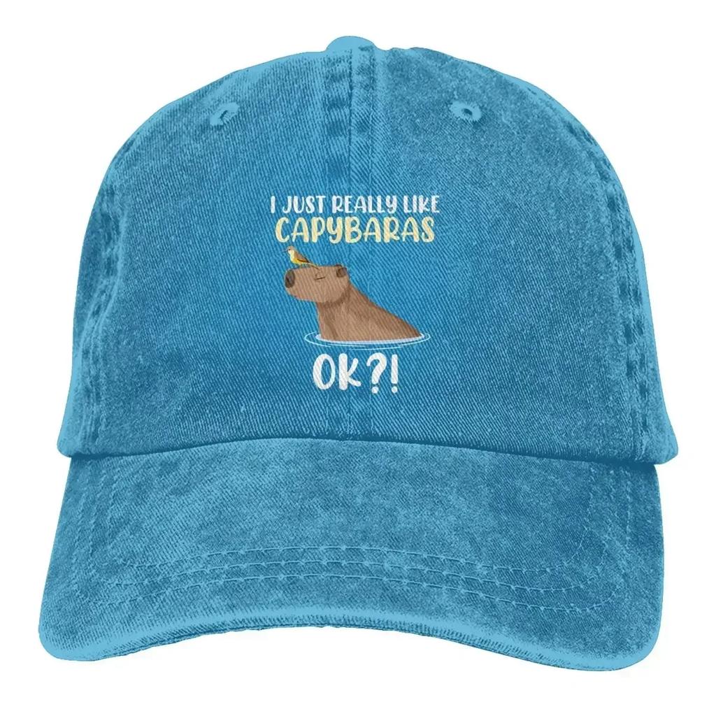 Summer Cap Sun Visor New Products Hip Hop Caps Capybara Cowboy Hat Peaked Hats