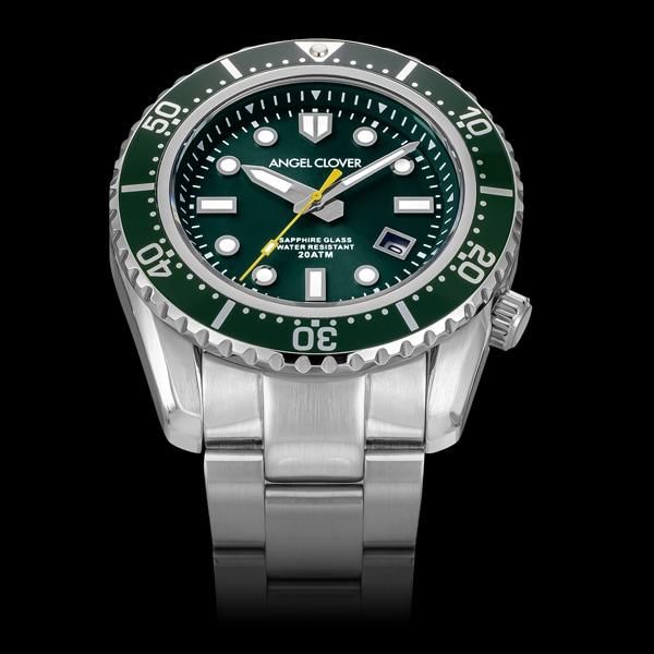 Angel Clover SEA Series Unisex Solar Wrist Watch SCA44PWH-WH SCA44PBK-BK SCA44PBU-WH Gift Casual Business Sports Student