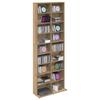 CD Rack Artisan Oak 65 x 23.5 x 175 cm Wood Material