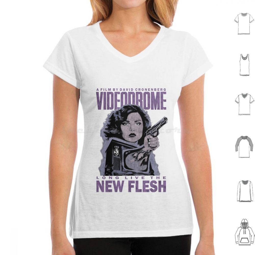 Videodrome Long Live The New Flesh T Shirt Men Women Kids 6xl Videodrome Horror David Cronenberg Movie Vhs Cronenberg 80s Sci
