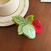 Sweet Strawberry Acetate Hair Clip Cute Ponytail Shark Clip  Hair Accessories