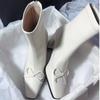 Fashion 2024 Hot Sale Women's Shoes Back Zip Women's Boots Fashion Butterfly-knot Solid Modern Boots Women New Square Toe Ankle Boots