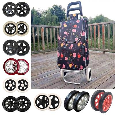 Износостойкие колеса для тележки для покупок, гибкие колесики для передвижной тележки, колесики для инвалидной коляски, портативные