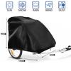 140x84x99cm Portable Bicycle Trailer Cover Oxford Pet Trailer Dust Cover Waterproof Sunproof Black