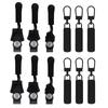 12 Pieces/Set Replacement Zippers Set Quick Instant Zippers Pullers 3 Size Zippers Repair Kits Zippers Replacement Part