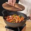 With Wood Lid Stew Pot Non Stick Soup Pot Cookware Cast Iron Pot  Ramen