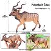 Kids' Wild Animal Figures: Lion, Tiger, Cow, Goat, Rhino, Horse, Leopard, Elephant - Plastic Educational Toys