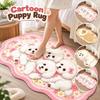 Non-Slip Animal Print Area Rug Faux Cashmere Bedside Mat New Kids Room Rug  Bedroom