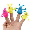 4Pcs/Set Novelty TPR Plastic Cute Expression Hand Puppets Children Kids Finger Puppets Toy