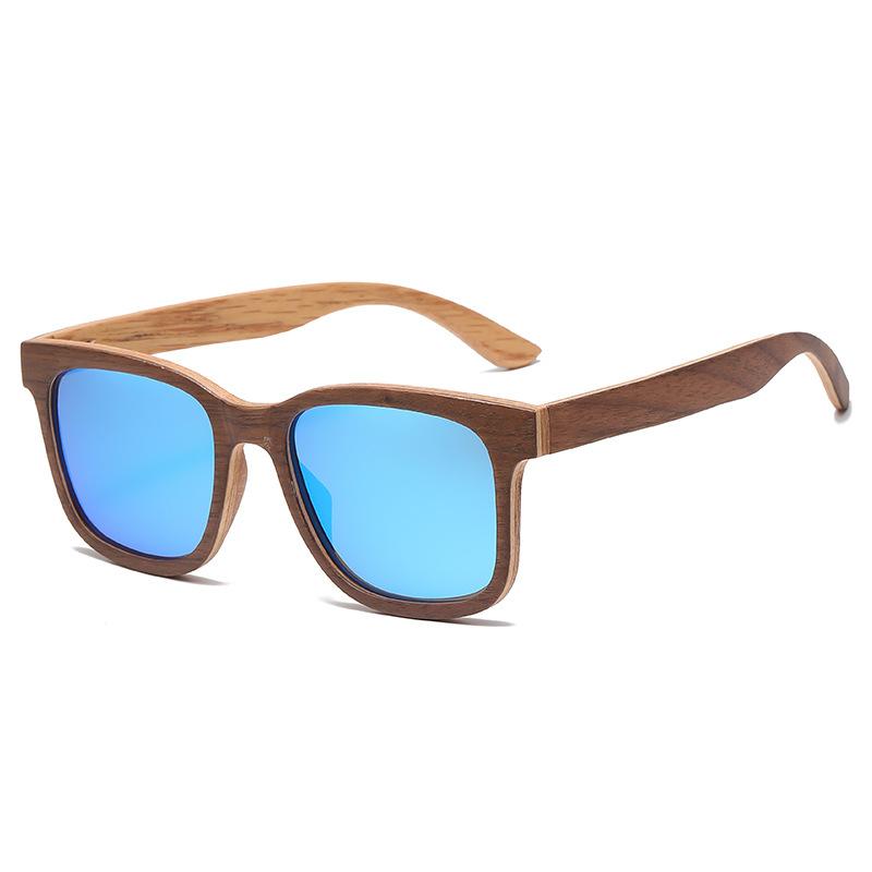 XUEDIAO Men Fashion Driving Anti Glare Wood Polarized Sun Glasses Custom Logo UV400 Skateboard Wooden Sunglasses Women