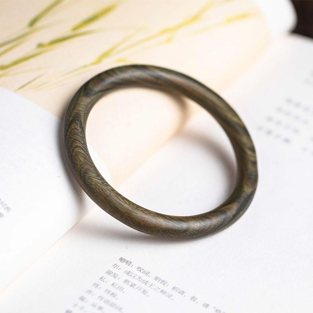 Vintage Wood Bangle Classic Ethnic Style Bangle Unique Natural Sandalwood Bangle  Girls