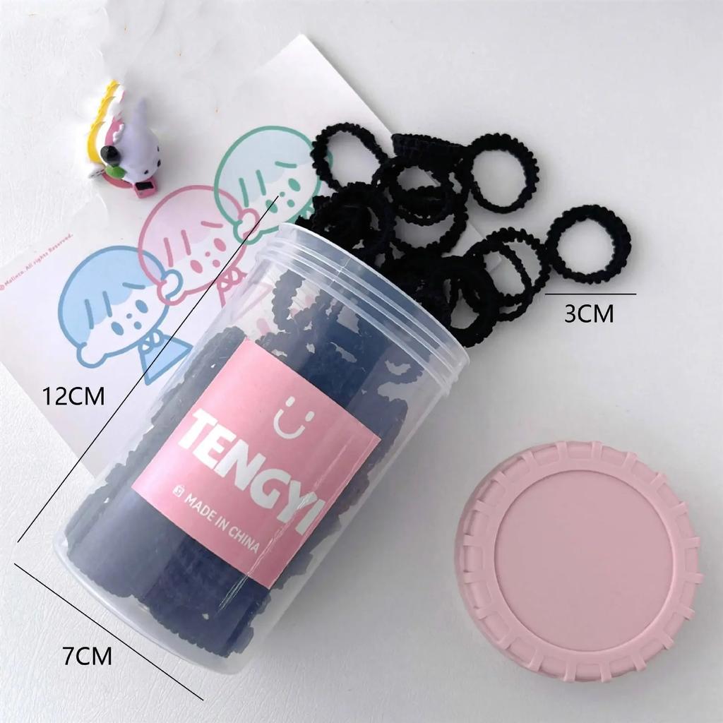 Girls' Colorful Elastic Hairbands Canned Lace Hair Rope High Elasticity Stretch Lace Rope Baby Ponytail Headband Don't Hurt Hair