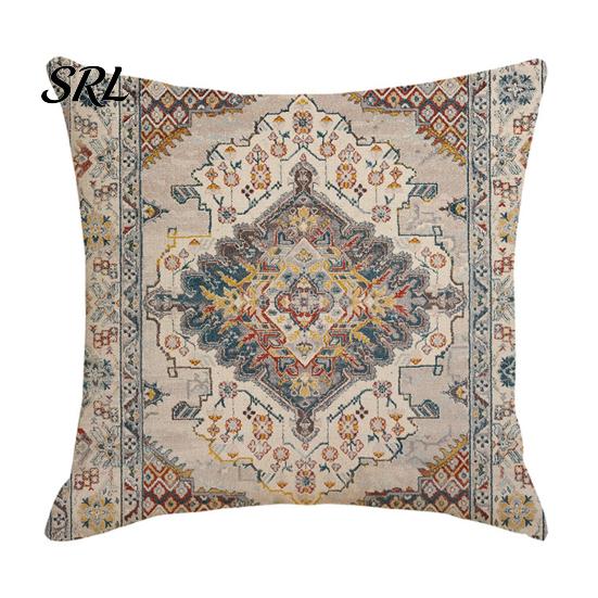 Hidden Zipper Pillowcase Boho Throw Pillow Covers, 18 x Inch Bohemia Case Ethnic Style Cushion Case, Decorative for Sofa Couch Cover